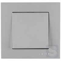 Вимикач одноклавішний Arvia Electric KAREN Срібло (20 03 2000 200)